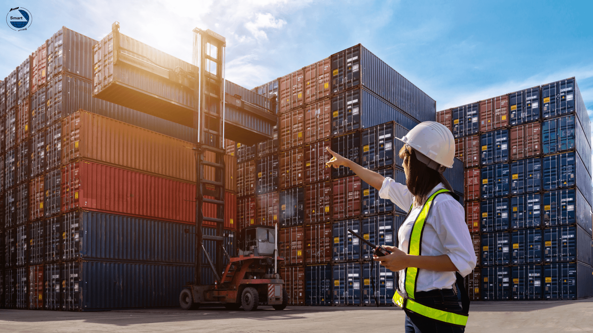 Freight operations at a container terminal